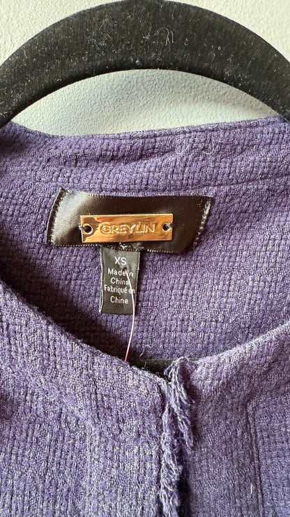 Tweed Fringe Trim Lady Jacket