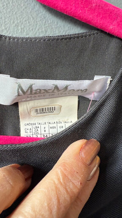 Wool Silk Ruched Sheath Dress