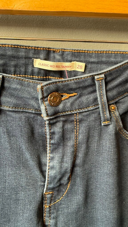 Classic Mid Rise Skinny Jeans