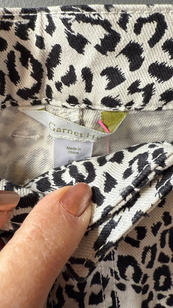 Leopard Slim Straight Jeans