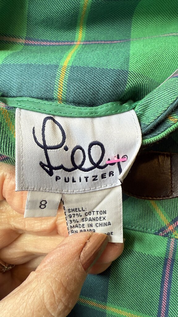 Plaid Pleated Mini Skirt