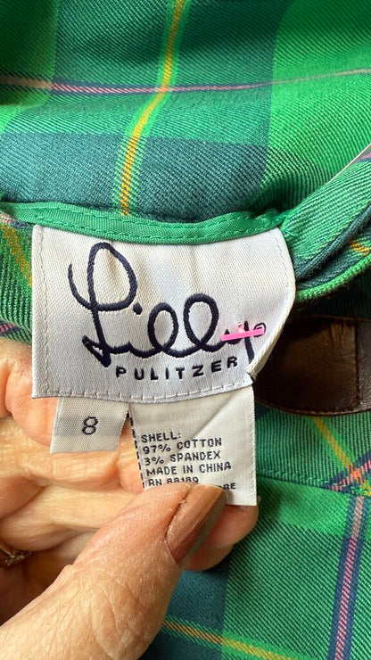 Plaid Pleated Mini Skirt