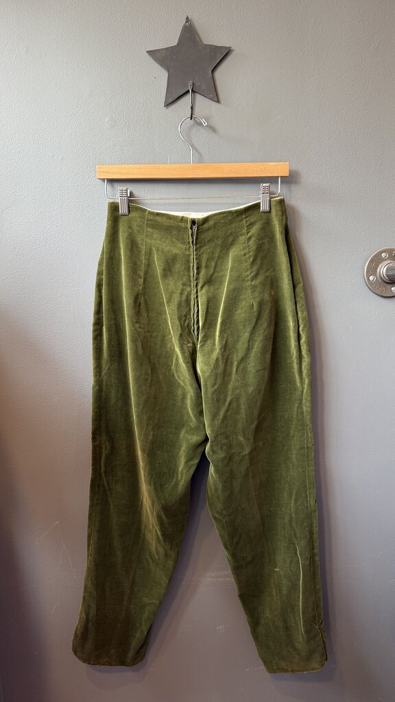 Embroidered Velvet Pants