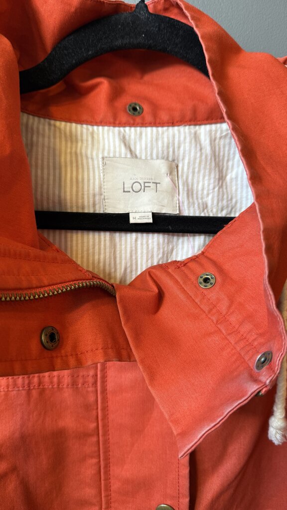 Hooded Canvas Drawstring Jacket