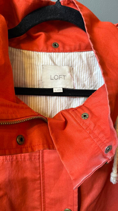 Hooded Canvas Drawstring Jacket