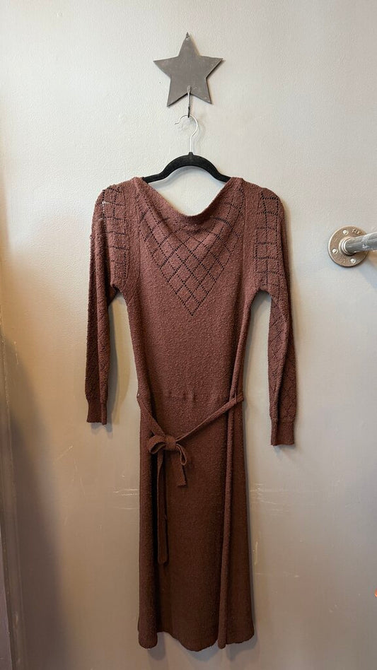 Vintage Knit Midi Dress