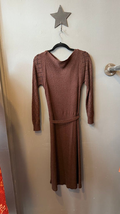 Vintage Knit Midi Dress