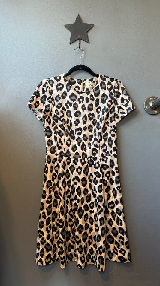 Leopard Fit Flare Dress