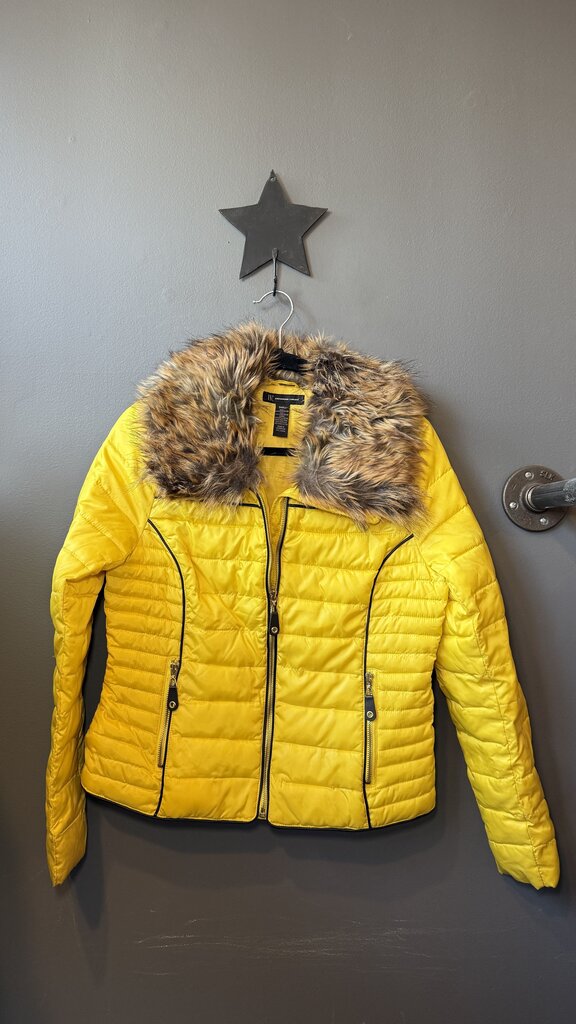 Faux Fur Collar Puffer Jacket