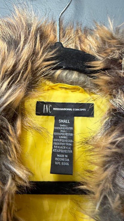 Faux Fur Collar Puffer Jacket