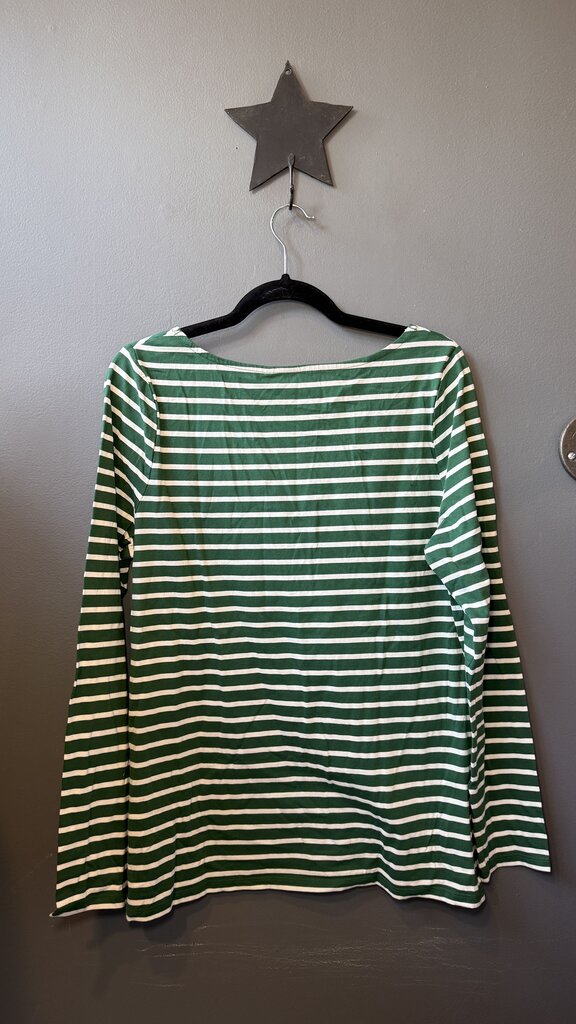 Green Stripe Longsleeve Tee