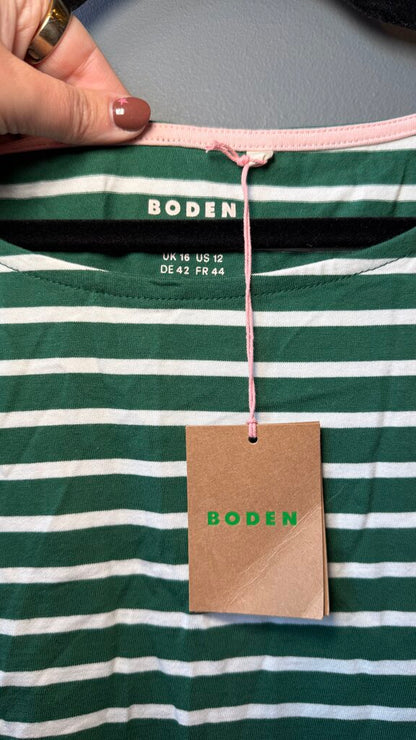 Green Stripe Longsleeve Tee