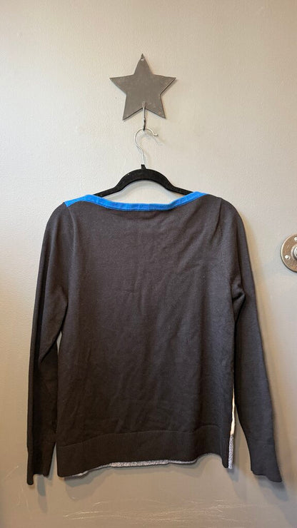 Colorblock Crewneck Sweater