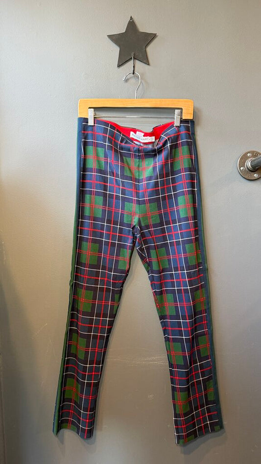 Tartan Pull On Stretch Pants