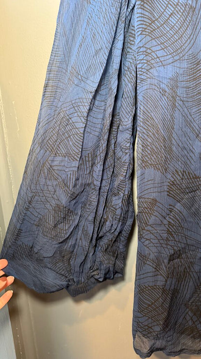 Silk Longsleeve Shift Dress