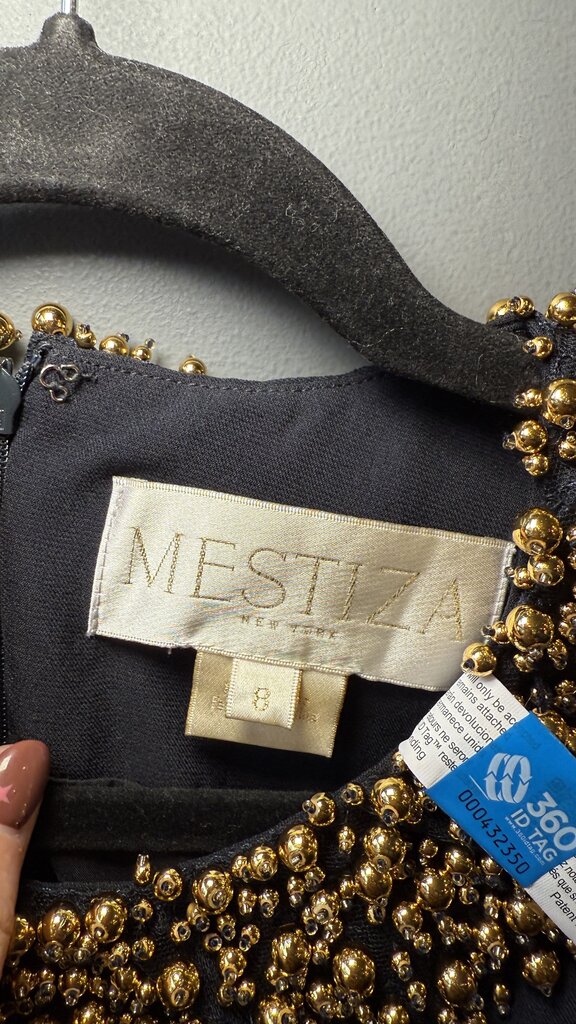 Beaded Yoke Shift Dress