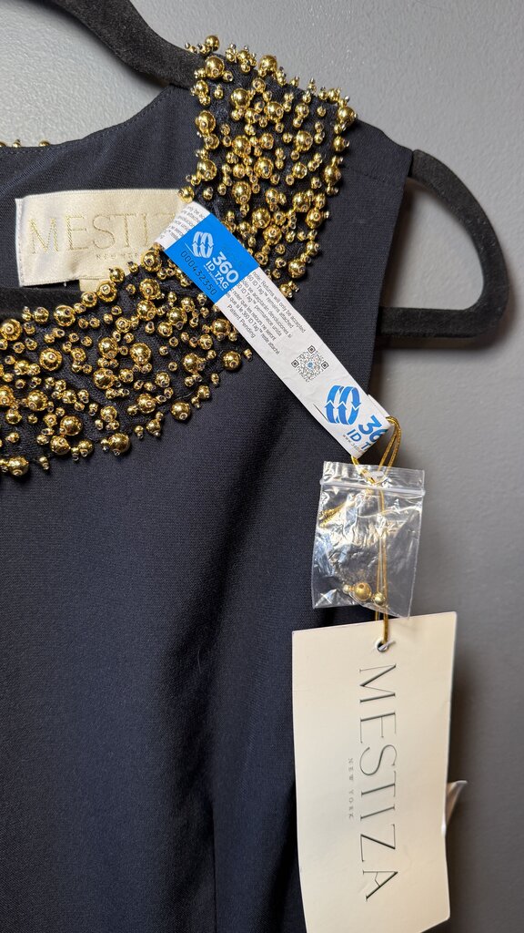 Beaded Yoke Shift Dress