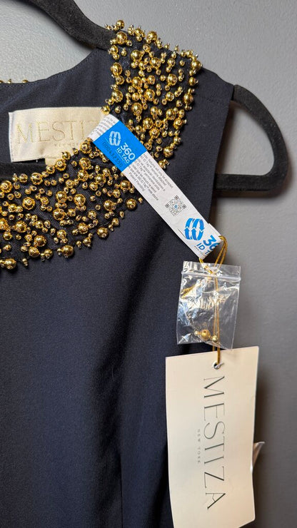 Beaded Yoke Shift Dress