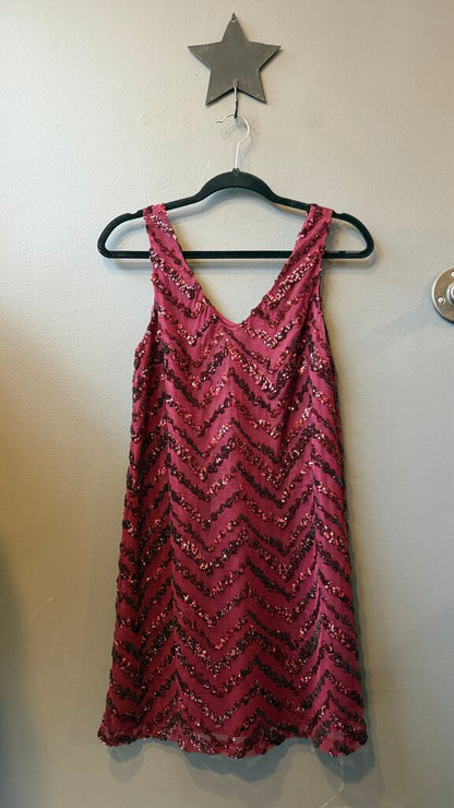 Sequin Stripe Swing Dress