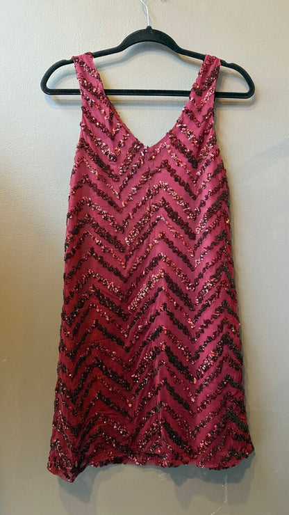 Sequin Stripe Swing Dress