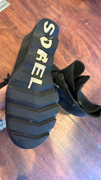 Leather Wedge Booties