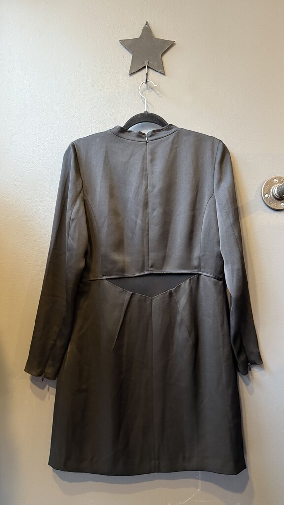 Satin Longsleeve Sheath Dress