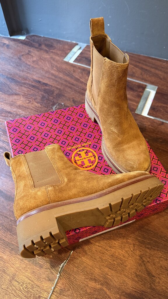 Lug Sole Suede Booties