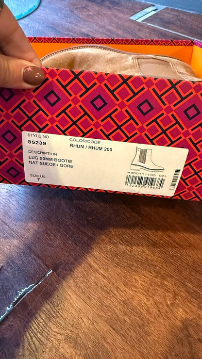 Lug Sole Suede Booties