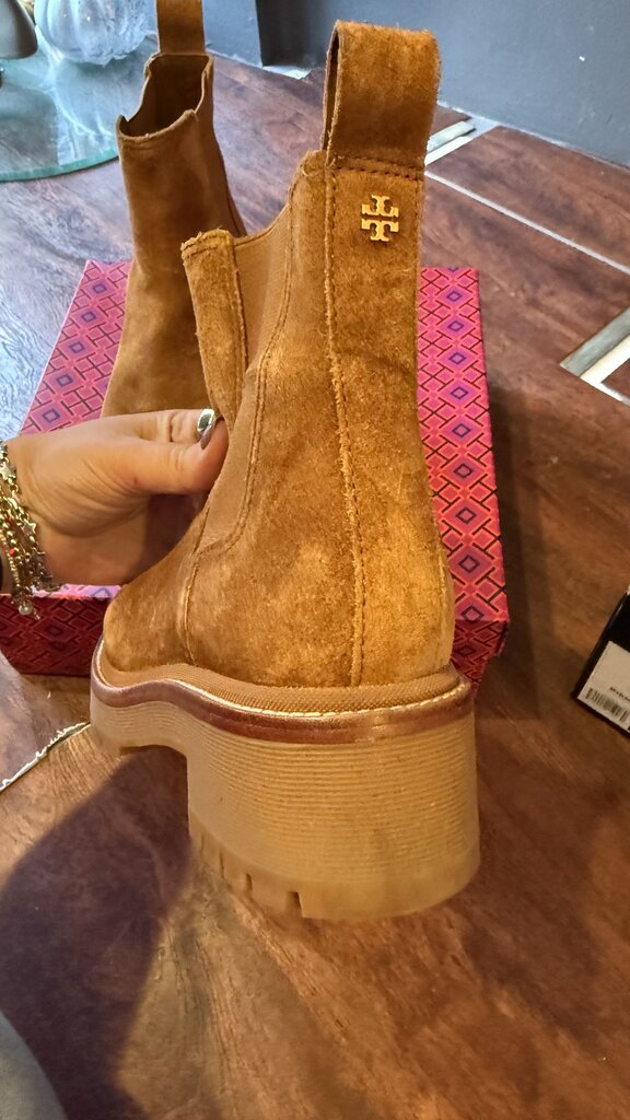 Lug Sole Suede Booties