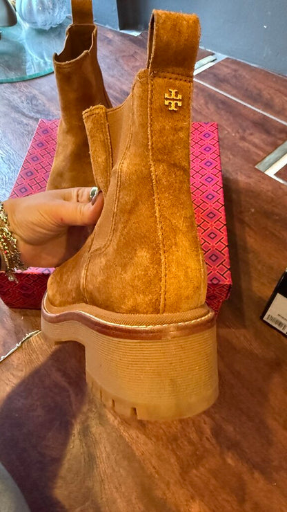 Lug Sole Suede Booties