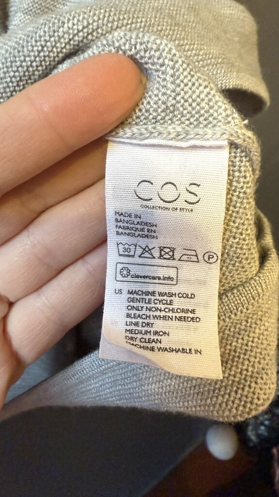 Wool Boxy Pocket Sweater