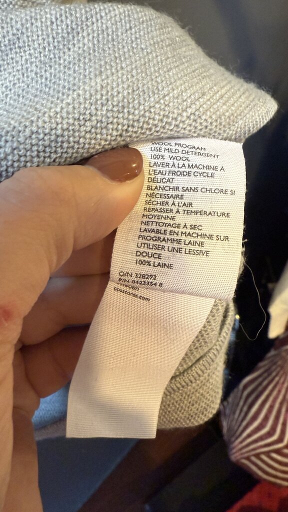 Wool Boxy Pocket Sweater