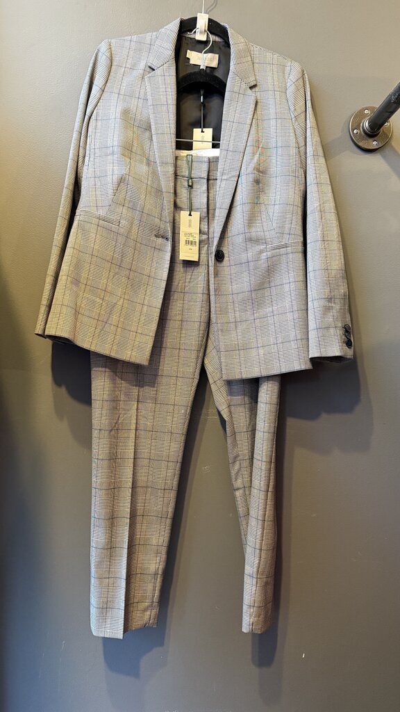 Plaid Blazer + Pants Suit