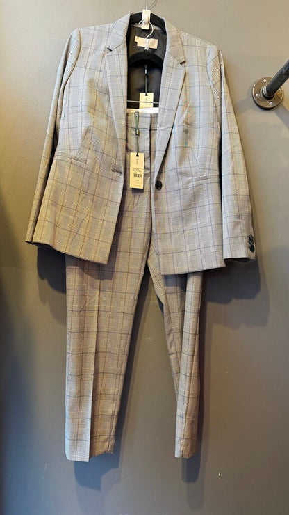 Plaid Blazer + Pants Suit