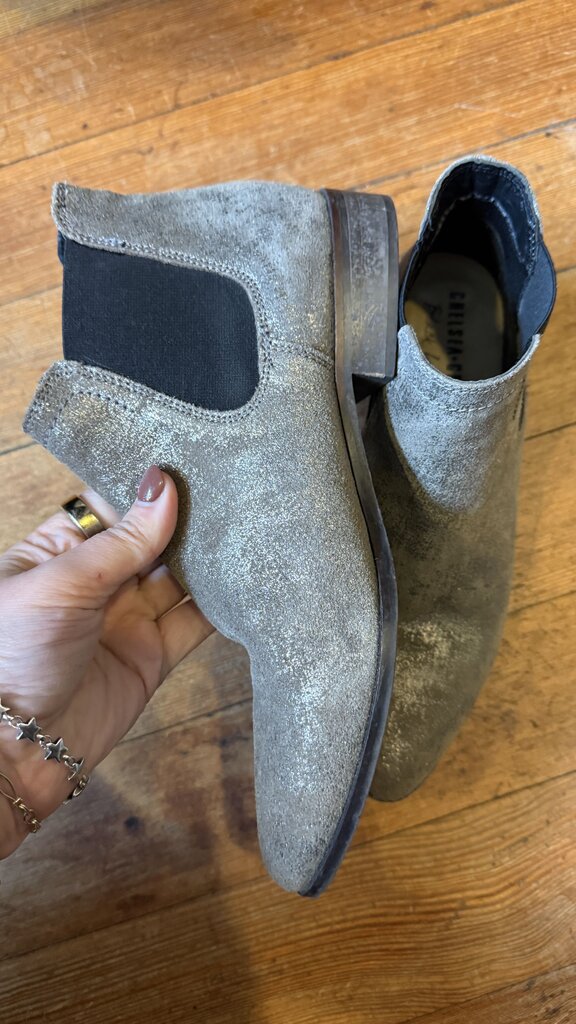 Metallic Chelsea Booties
