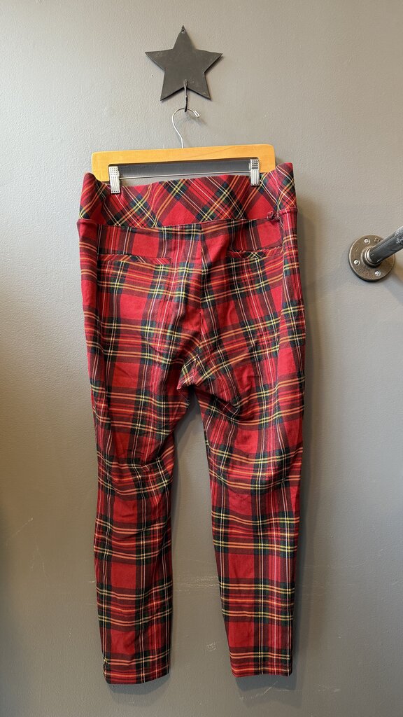 Betsy Johnson Tartan Pull On Pants
