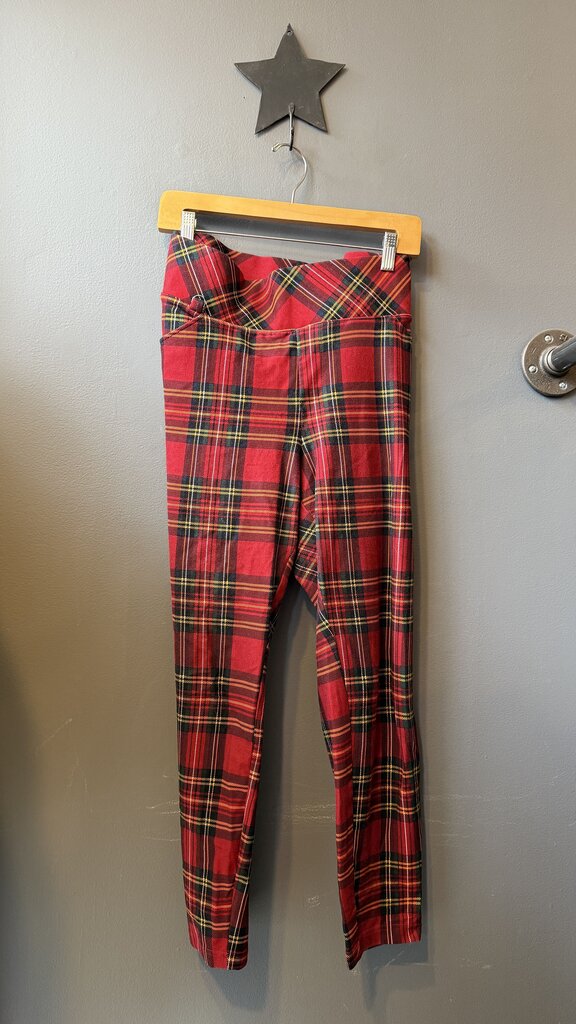 Betsy Johnson Tartan Pull On Pants
