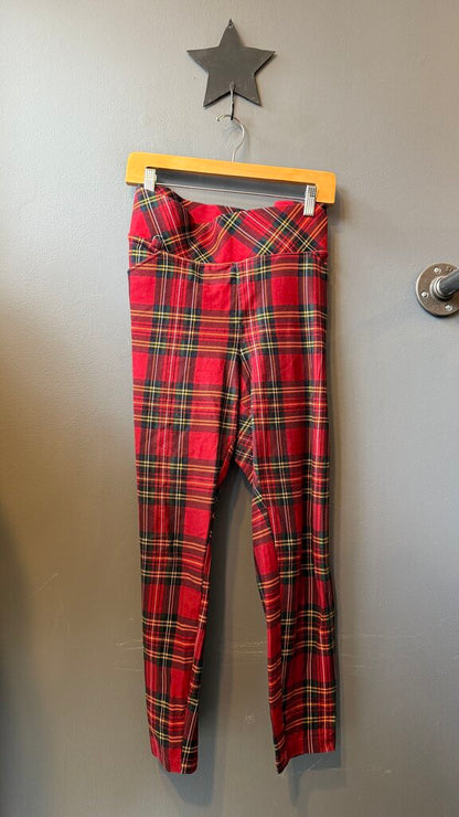 Betsy Johnson Tartan Pull On Pants