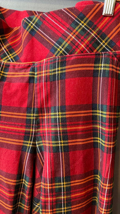 Betsy Johnson Tartan Pull On Pants