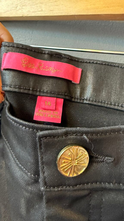 Coated Black Skinny Jeans