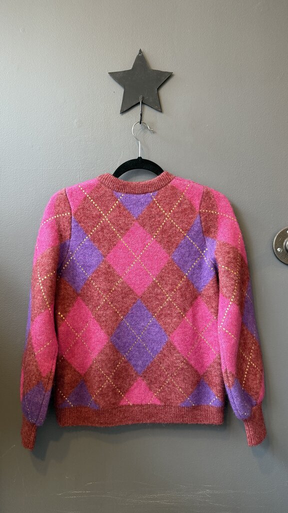 Gold Fleck Argyle Sweater