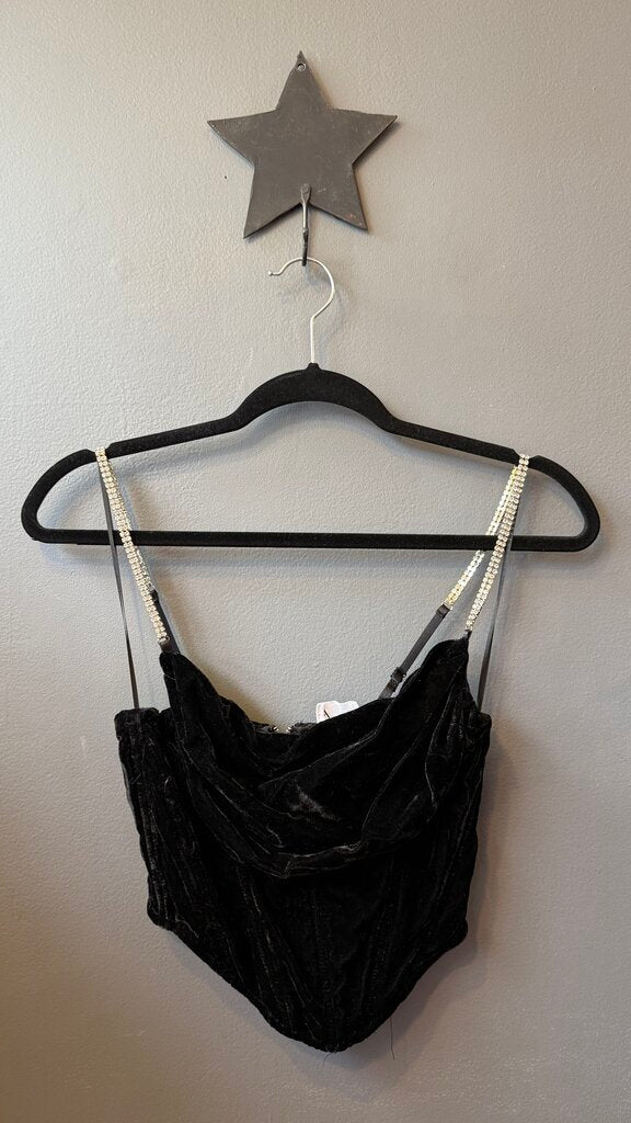 Velvet Corset Top