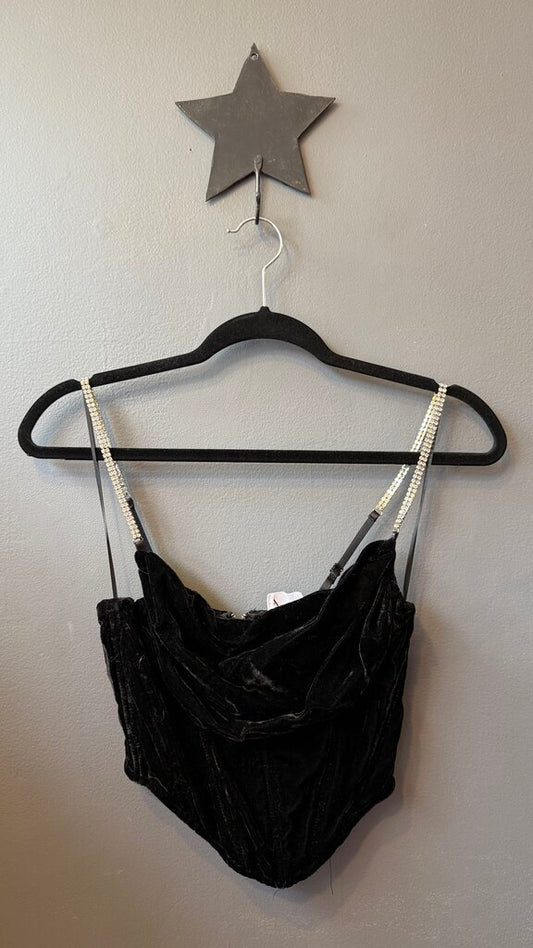 Velvet Corset Top