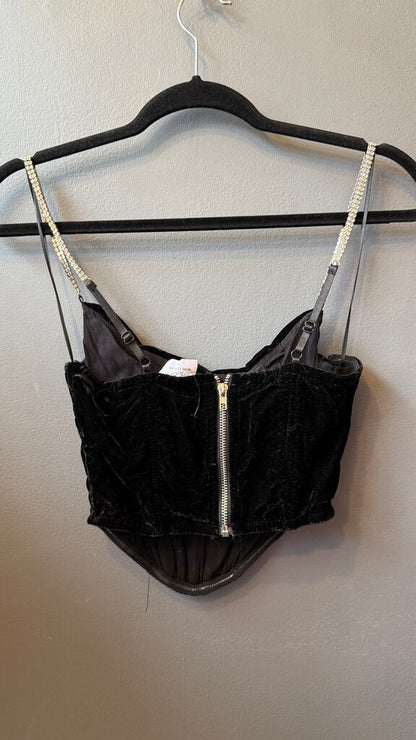 Velvet Corset Top