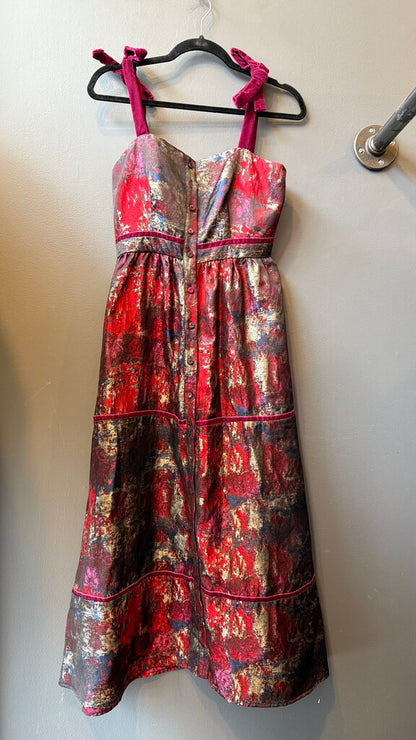 Jacquard Grace Midi Dress