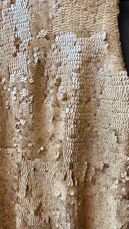 Mockneck Matte Sequin Silk Tank