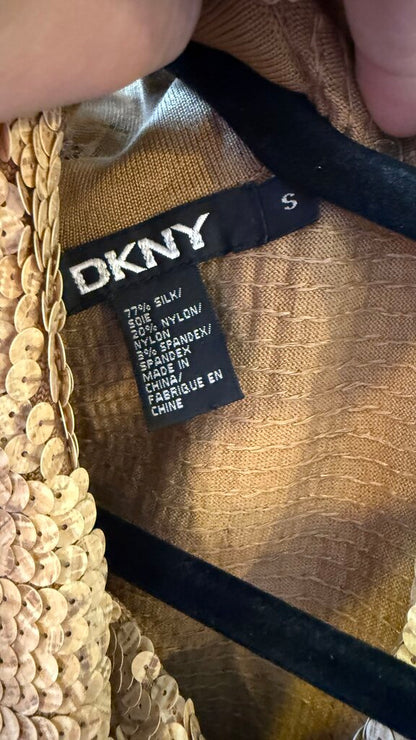 Mockneck Matte Sequin Silk Tank