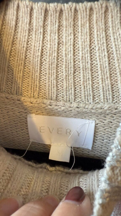 Painted Silver Mockneck Sweater