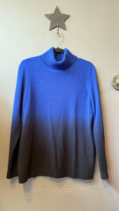 Ombre Cashmere Turtleneck Sweater