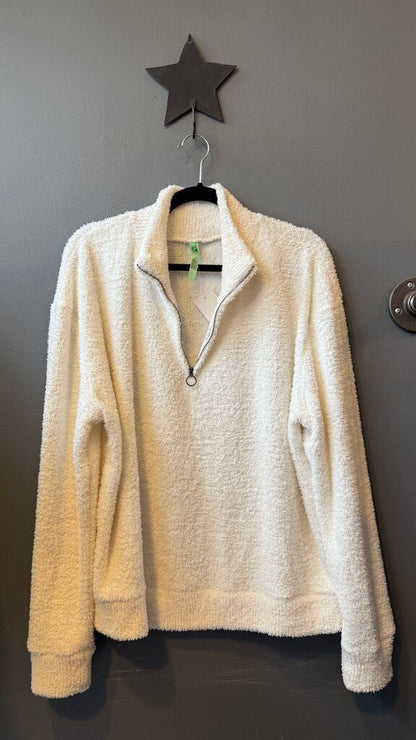 Eyelash Fleece 1/2 Zip Pullover